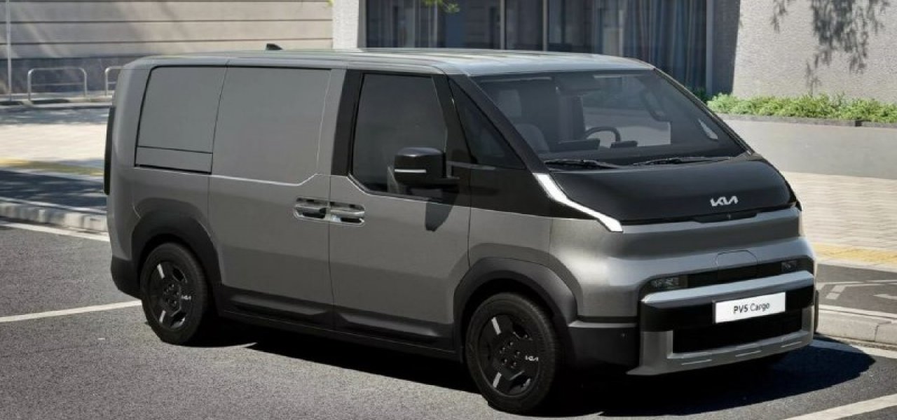 Kia распространила фирменные фото серийной версии полукапотных легких коммерческих автомобилей PV5.
